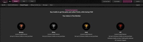 Enjoy extra perks and benefits as you climb the membership levels at FetishGalaxy.com