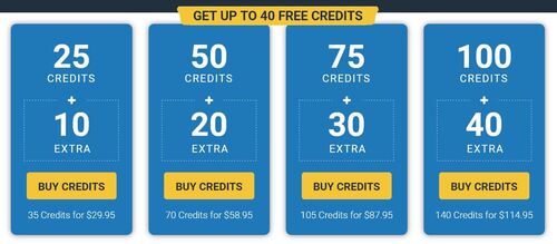 Get up to 40 bonus credits whenever you buy a Sexier credit bundle