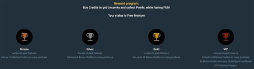 The higher the membership level you reach the bigger the rewards